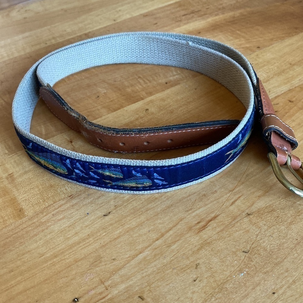 Zep Pro men’s  44 canvas leather canvas Novelty fishing belt